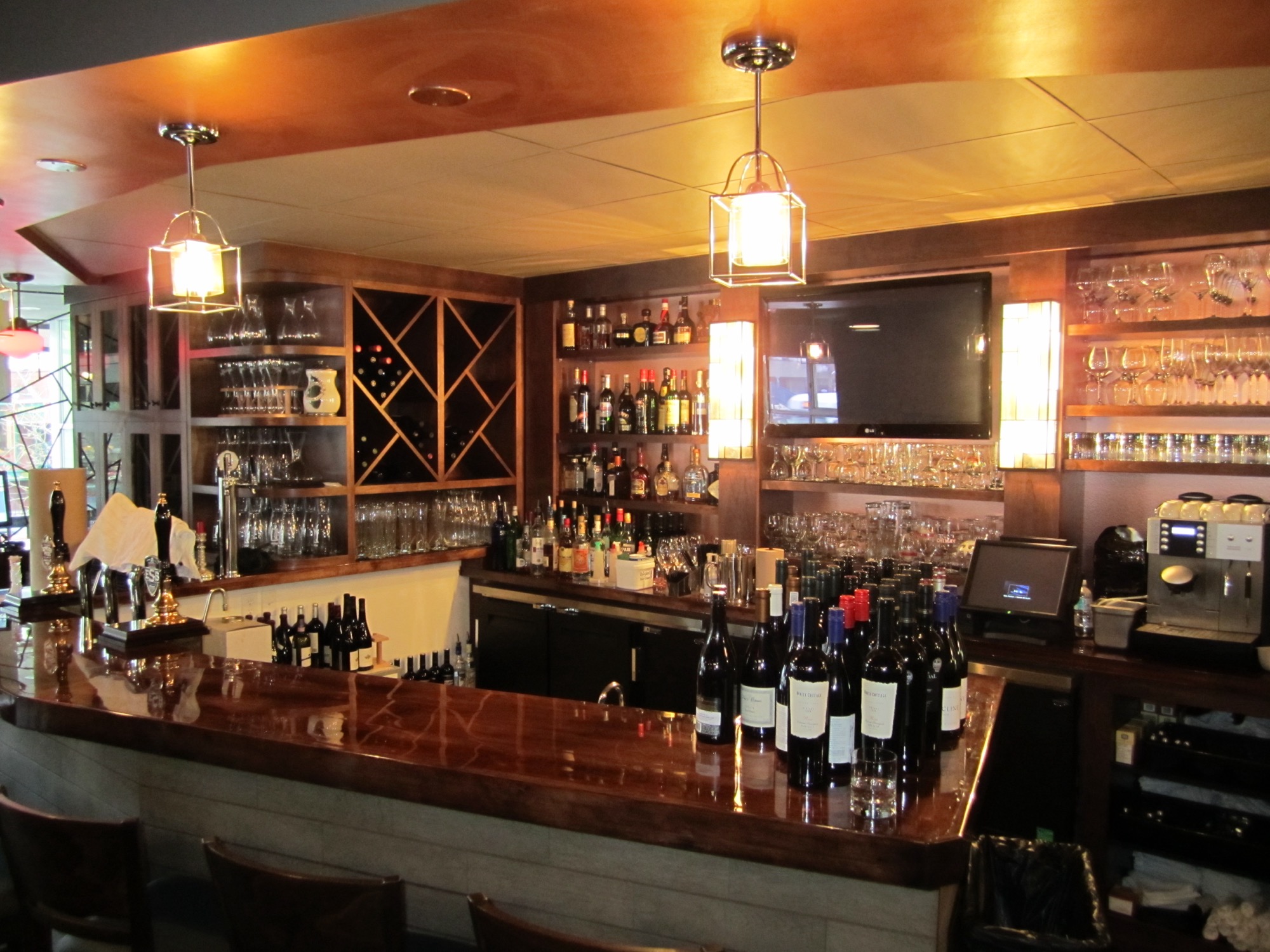 Commercial back-bar millwork